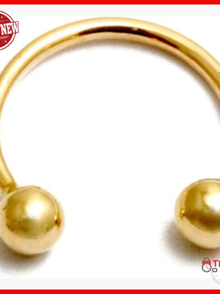 14k Gold Body Piercing Barbell  16 Gauge 105mm Bar
